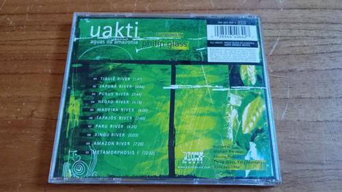 Uakti. Aguas Da Amazonia. Philip Glass. Cd. Origen Usa 1999 Estándar (Usado)