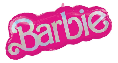 1pz Globo Metálico Barbie Super Shape 32in/81cm 0bar0 Color Rosa