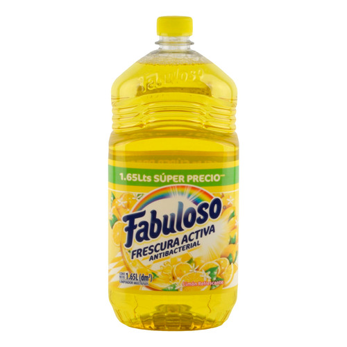 Imagen 1 de 4 de Limpiador Fabuloso Refreshing Lemon líquido 1.65l
