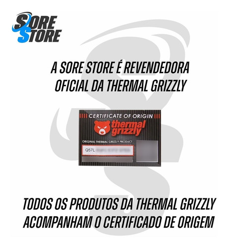 Pasta Térmica Thermal Grizzly Kryonaut 37g Overclock Delid