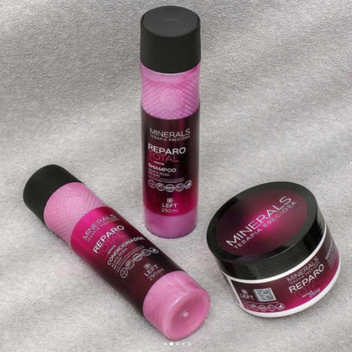 Kit Shampoo E Condicionador Reparo Total Ágata Rosa - Left
