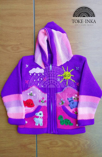 Campera Para Niños Y Niñas De Lana Norteña Talle 2 Y 4, Caba