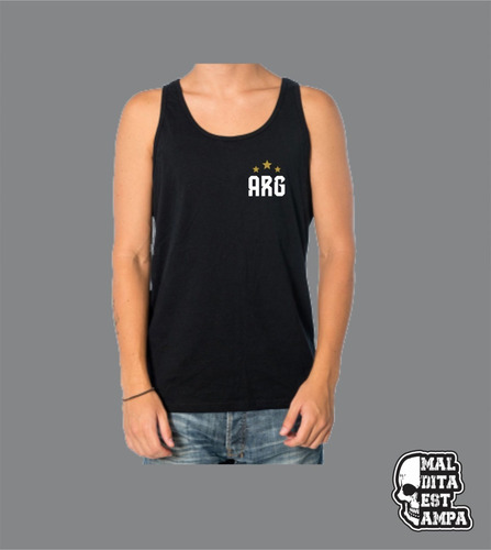 Imagen 1 de 4 de Musculosa Argentina Campeon Del Mundo