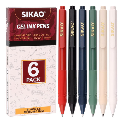 Bolígrafos De Gel, Paquete De 6 Bolígrafos De Gel De ...