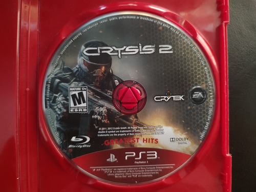 Crysis 2 Ps3 Playstation 3 Original Buen Estado Solo Disco