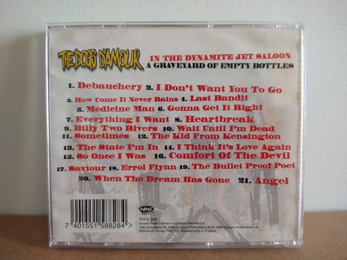 The Dogs D'amour-jet Saloon/empty Bottles-cd (Usado)