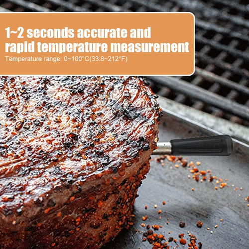 Termómetro Inalámbrico Para Carne De 5 A 10 Minutos, Carga R