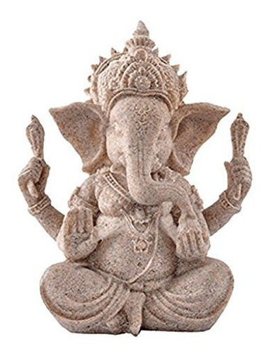 Estatua Elefante Escultura Piedra Arenisca Ganesha Buddha