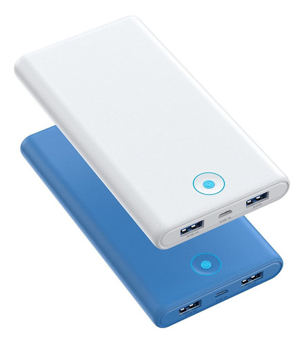 Cargador Portátil Paquete De 2 Baterías Externas 20000 Mah