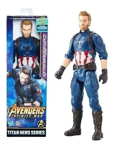 Acurrucarse Pórtico autobús Muñeco Avengers Capitan America 30cm Hasbro