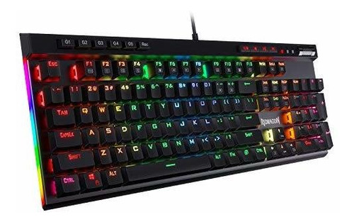 Teclado Mecanico Redragon K580 Vata Led Con Macro Keys And D