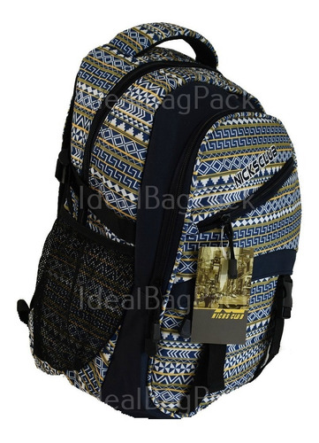 Mochila Nicks Club Modelo Pin416 Amplia Comoda | Envío gratis