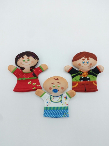 Titeres X 5 Mini Dedo Modelos Familia Dramatizacion Educando