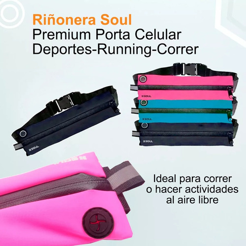 Riñonera Running Deportiva Expandible Porta Celular Llaves