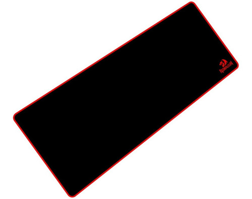 Mouse Pad gamer Redragon P003 Suzaku de goma xl 300mm x 800mm x 3mm negro/rojo