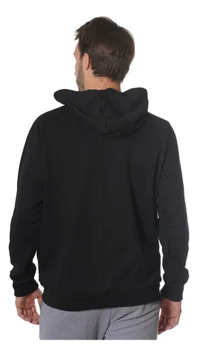 Buzo Canguro Liso Hombre Frisa C Capucha Y Bolsillos Talles