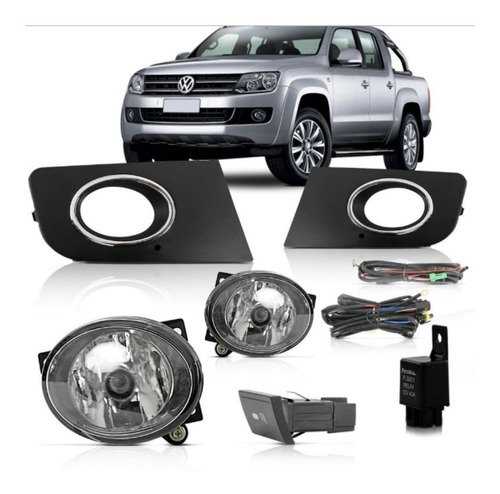 Kit Farol De Milha Amarok 2014/16 Mold C Fgs0063vw Suns