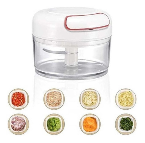 Imagem 3 de 3 de Mini Processador Triturador De Alimentos Manual Alho Cebola