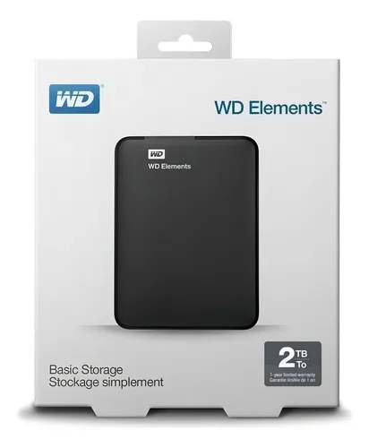 Disco Externo 2 Tb Wd Element Usb 3.0 Portatil Elements 2tb