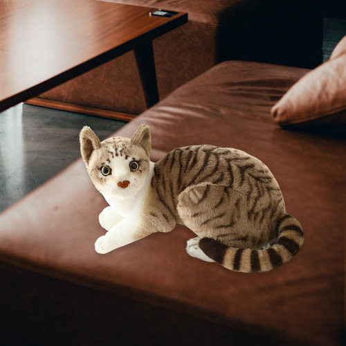 Simulación Suave Gatos Siameses Muñeca 25cm Estiloc