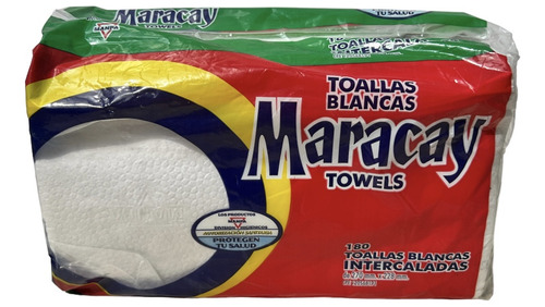 Toallas Blancas Intercaladas Maracay (180 Hojas 270x228mm)