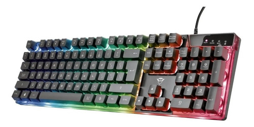 Teclado Gamer Trust Gxt 835 Azor Retroiluminado Pc Ps4 Xbox