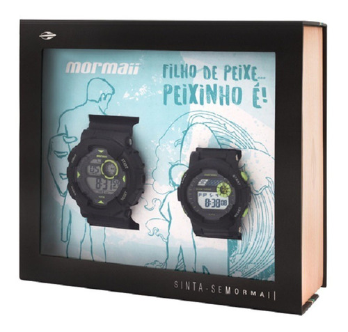 Kit Com Dois Relógios Mormaii - Mo3415/8c E Mo9081/8c