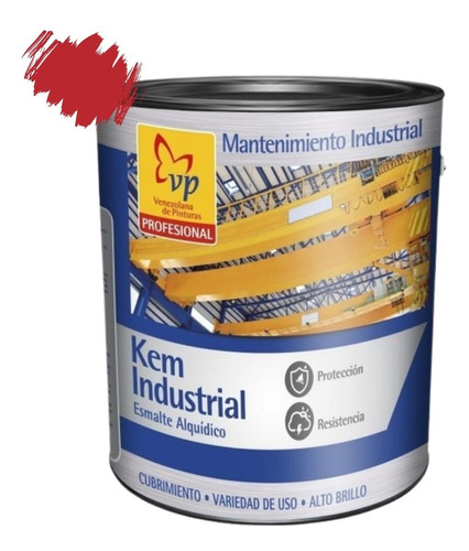 Pintura Industrial Rojo Bermellon Ral-3001 Galon Vp