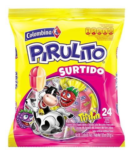 Colombina Pirulito Surtido X 24