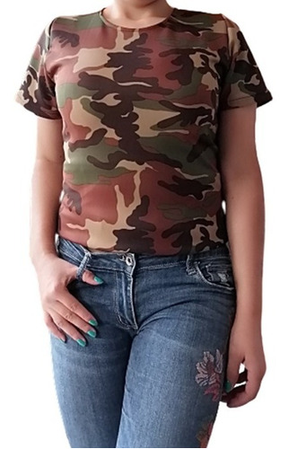 Blusa Militar De Mangas Tres Cuartos Para Mujer Nueva Hermos