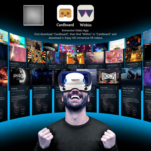 Vr Headset With Controller Adjustable 3d Vr Glasses Virtual