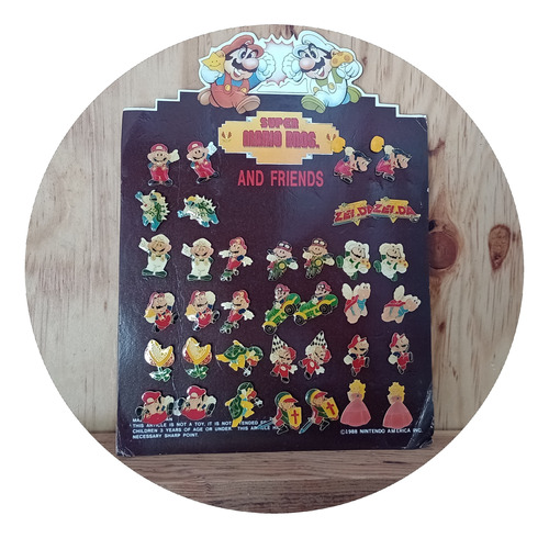 Pin Prendedor De Mario Bros Nintendo Original 1988 Por Pieza