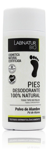 Talco Para Pies 100% Natural Polvo Mineral De Alumbre 100g