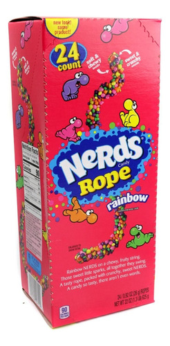 Nerds Rope Rainbow Candy (24pz)