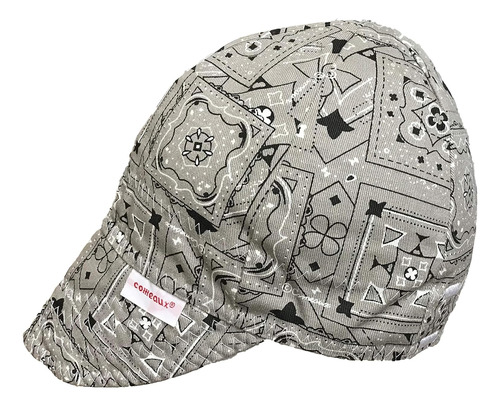 Gorra De Soldadura Reversible Comeaux Caps 7 3/4 Gris