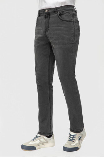 Jeans Slim 701 Negro Hombre Fashion's Park