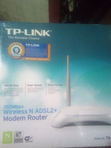 Módem Router Tp-link Asdl2+ Para Internet Aba