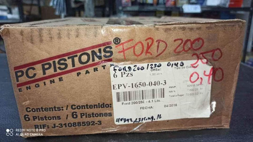 Piston Ford 200/250 A 0.40 Pc Piston