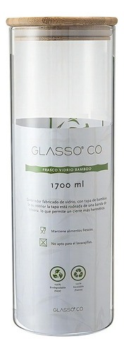 Contenedor Bamboo 1.7l Eco Glasso