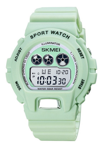 Reloj Deportivo Digital  Damas Skmei 1775 Verde Resiste 3atm