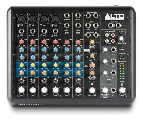 Mezclador De Audio Alto Truemix 800fx Con 4 Entradas De Micr