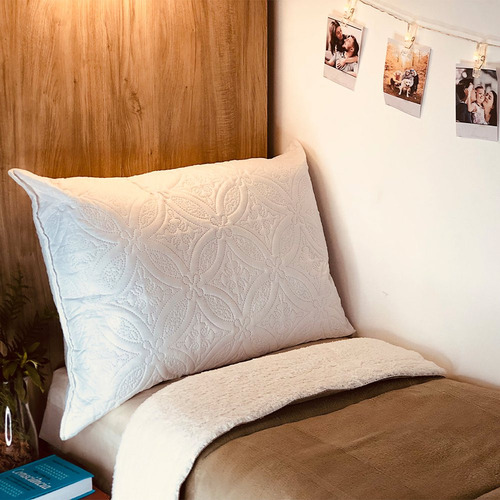 Travesseiro Mácio Capa Firme Matelada 50cm X 70cm - Branco
