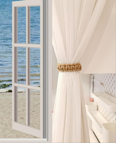 Sjp Zjcompatible 4 Abrazaderas Trenzadas Para Cortinas