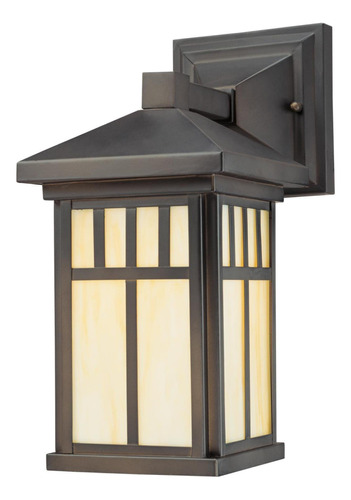 Burnham Faro Lampara Pared Exterior Acero Vidrio Decorativo