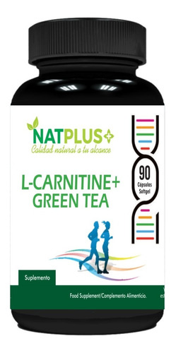 L Carnitine + Green Tea 90 Cáps. Softgel (blandas) De 1000mg