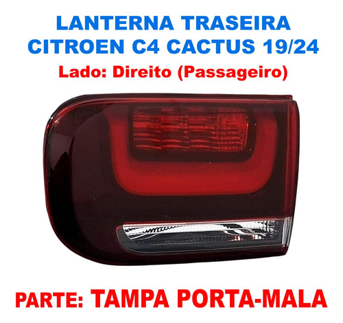 Lanterna C4 Cactus Mala 2019 2020 2021 2022 2023 2024 Led