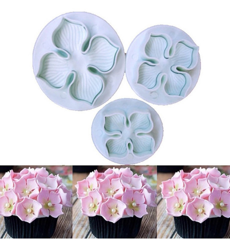 - 68 Moldes Cortadores Fondant Elastico Pastel Flores