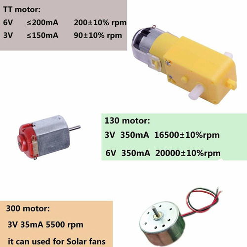 Dc Motor Kits Accessories For Robot Car Science Projects
