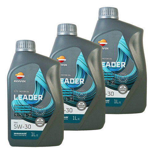 Aceite 5w-30 Repsol X3 Litros. Gratis Ticket Cambio Aceite.