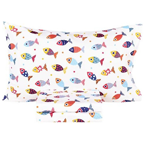 Colourful Fish Sardine Kids Toddler 100% Cotton 3 Pcs T...